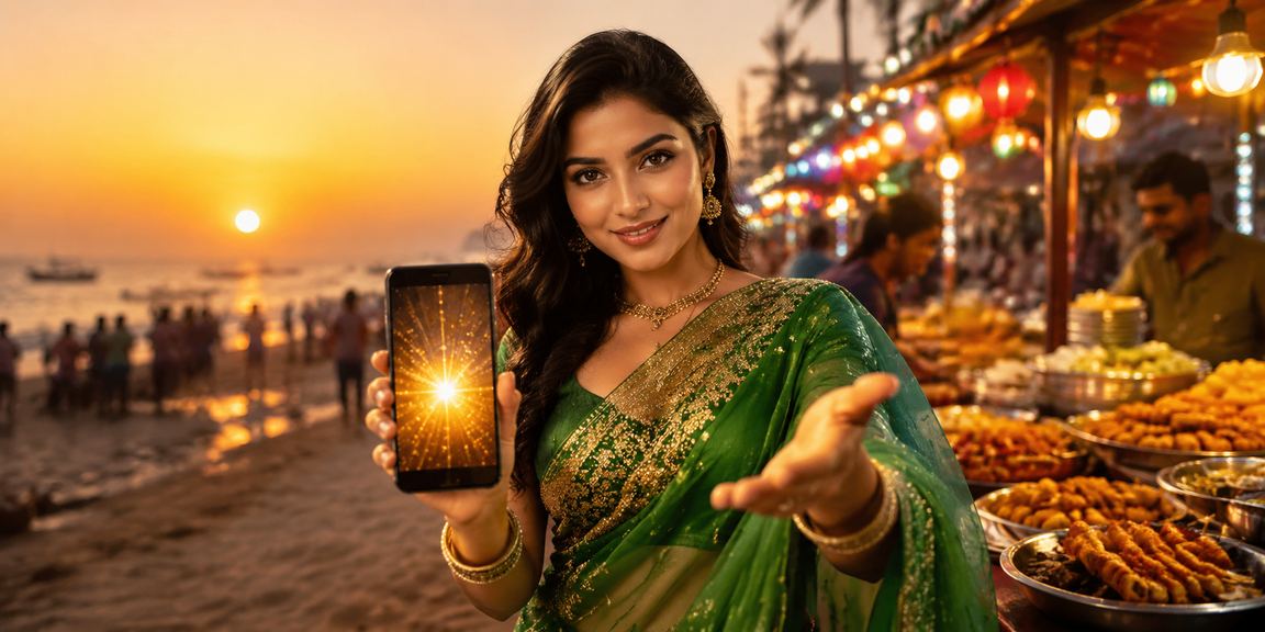 কক্সবাজারে ডিপোজিট বোনাসের সময় ঐতিহ্যবাহী শাড়ি পরিধান করা মডেল